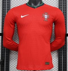 2425 Portugal home long sleeves player version Soccer Jersey