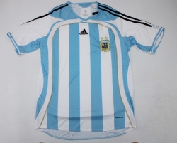 2006 Retro Argentina home soccer jersey