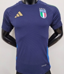 2425 italy dark blue training shirts player version