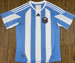 2010 Argentina Retro home soccer jersey