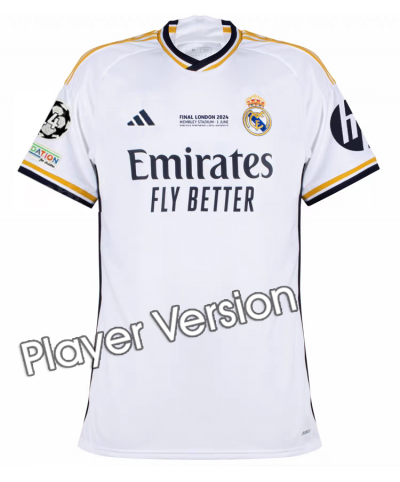 FINAL LONDON 2024 RM Home CHAMPIONS LEAGUE Player version Soccer Jersey