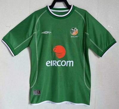 2002 Retro Ireland Home Soccer Jersey