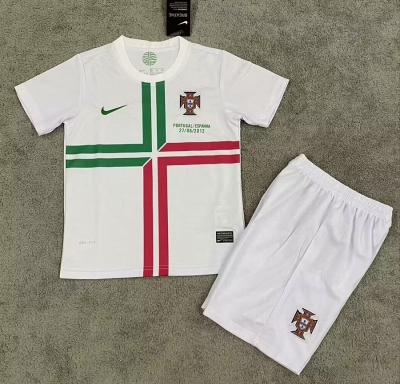 2012 Retro Kids Portugal Away Soccer KIDS