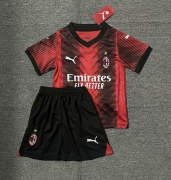 2324 AC Milan Home Away and Away Third and Fourth kids Soccer Jersey