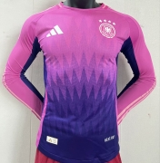 2425 Germany Away Long Sleeve Player Version Soccer Jersey