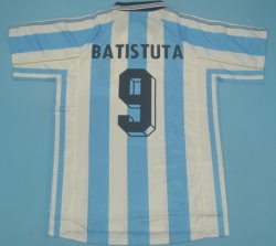 1998 Retro Argentina home soccer jersey