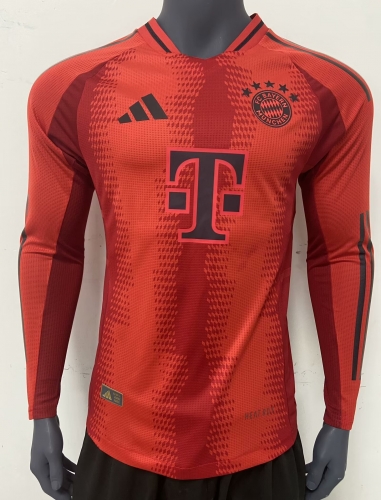 2425 Baye Home Player Version Long Sleeve Soccer Jersey