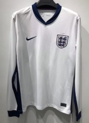 2425 England Home Long Sleeve Soccer Jersey