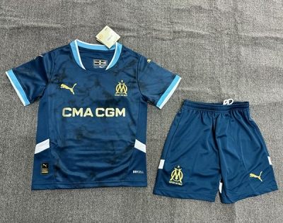 2425 Marseille Away Soccer kids Soccer Jersey