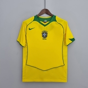 2004 Brazil Home Soccer Jersey