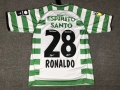 2003 Lisbon Sporting Home Ronaldo soccer jersey