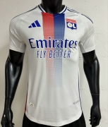 2425 Lyon Home Player Version Soccer Jersey